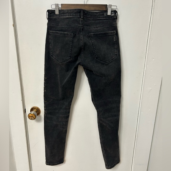Grey Scotch & Soda Racer Skinny Jeans with cool studs  - Size 25/26, barely worn - Picture 4 of 8